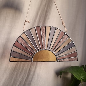 Rainbow sunshine Stained Glass Suncatcher